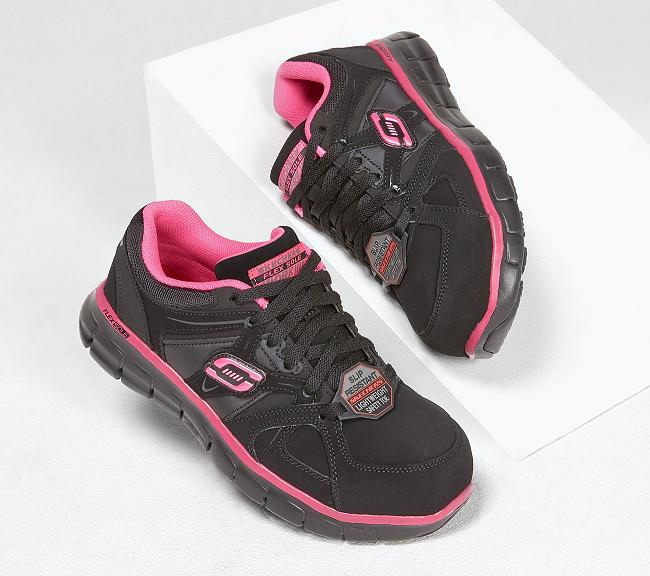 Zapatos de Trabajo Skechers Mujer - Synergy Negro ZTPIR4765